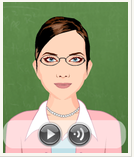 Avatar of a woman with glasses